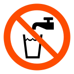 Not Drinking Water SVG Icon